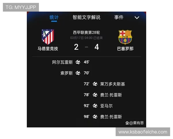 马竞与巴塞罗那在线直播对决精彩回顾与分析